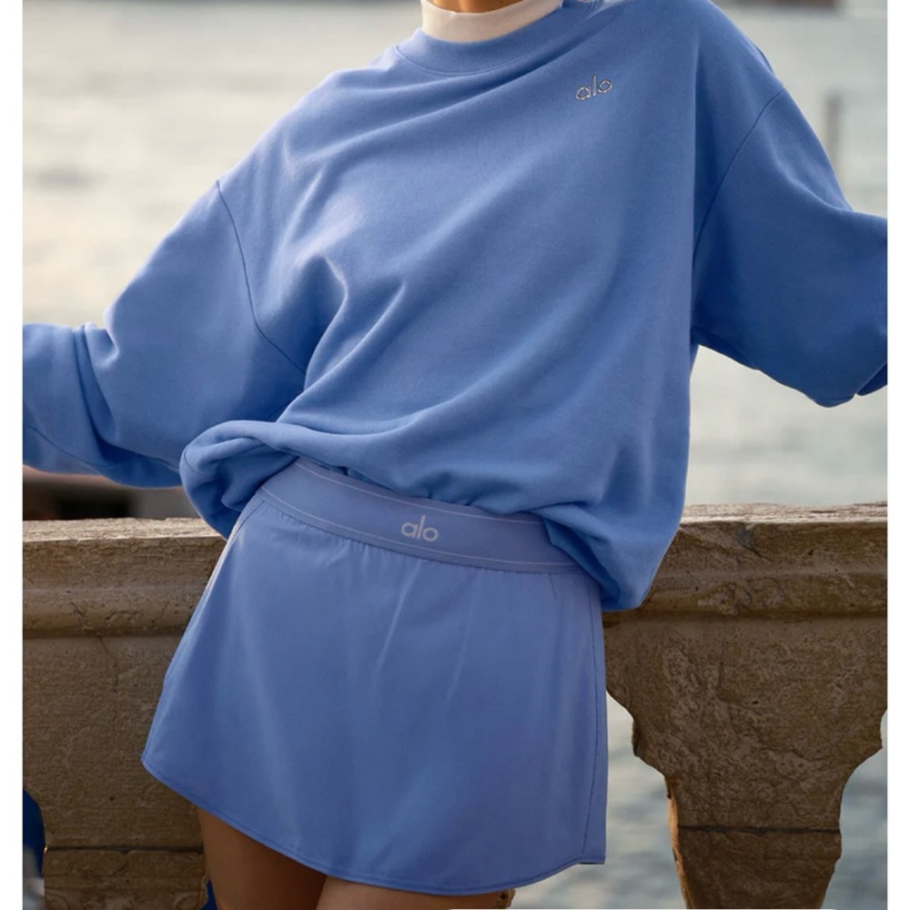 Alo Match Point Tennis Skirt NWT Crystal Blue - Picture 5 of 5